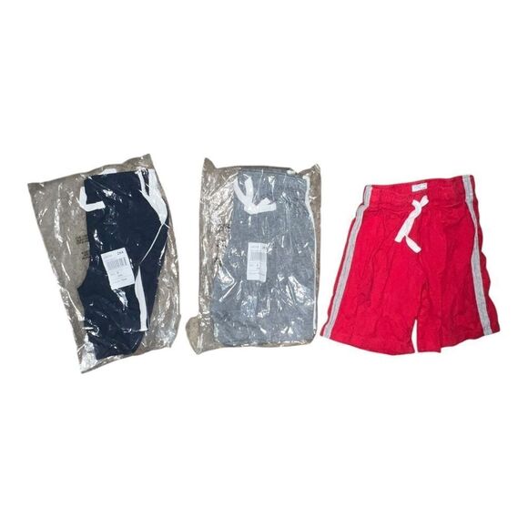 The Children's Place Lot of 3 Athletic Cotton Shorts Red Gray Blue Boys Small - Picture 1 of 4